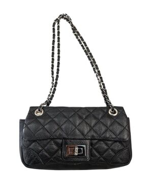 Classic Chanel style  leather Flap  Quilted Shoulder Bag with Chain Strap